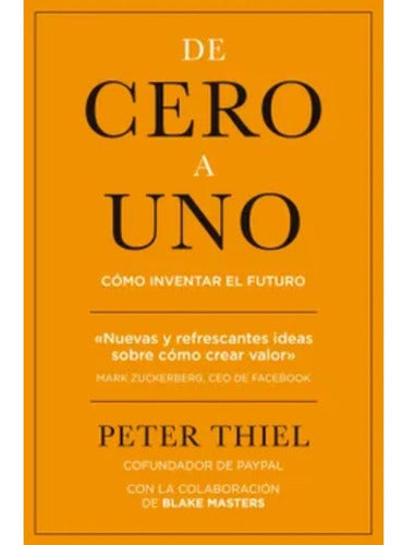 De Cero A Uno - Peter Thiel  - Original