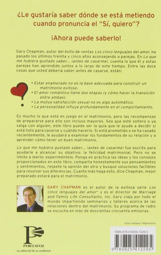 Lo Que Me Hubiera Gustado Saber Antes De Casarme - Chapman