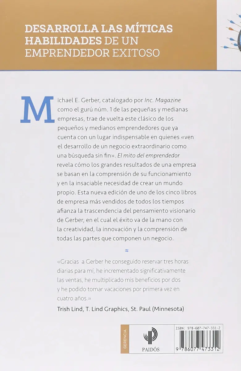 El Mito Del Emprendedor - Michael E. Gerber [ Original ]