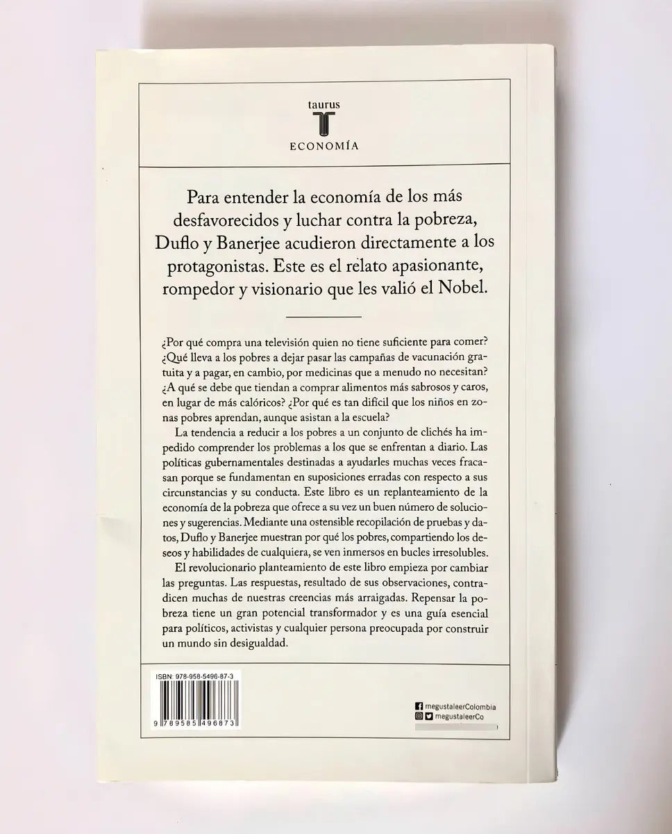 Repensar La Pobreza ( Libro Y Original )