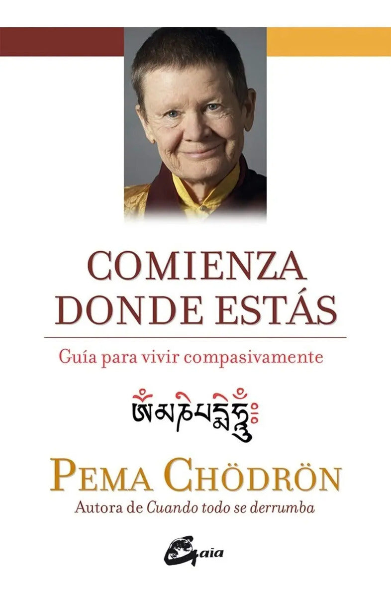 Libro Comienza Dónde Estás - Pema Chodron - Editorial: Gaia Ediciones - Tapa Blanda