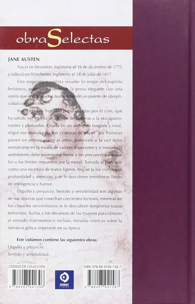 Obras Selectas Tapa Dura Jane Austen Editorial Edimat 2013