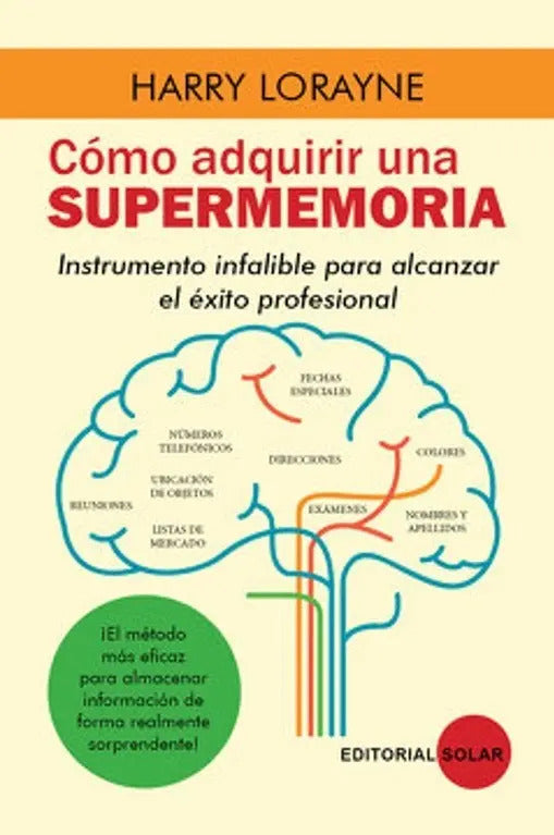 Libro Cómo Adquirir Una Supermemoria, De Harry Lorayne. Editorial Solar, Tapa Blanda (2021)