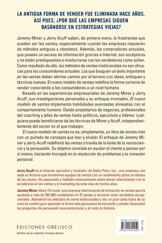 Libro El Nuevo Modelo De Ventas, De Jerry Acuff. Editorial Obelisco, Tapa Blanda, Edición 1 En Español, 2024