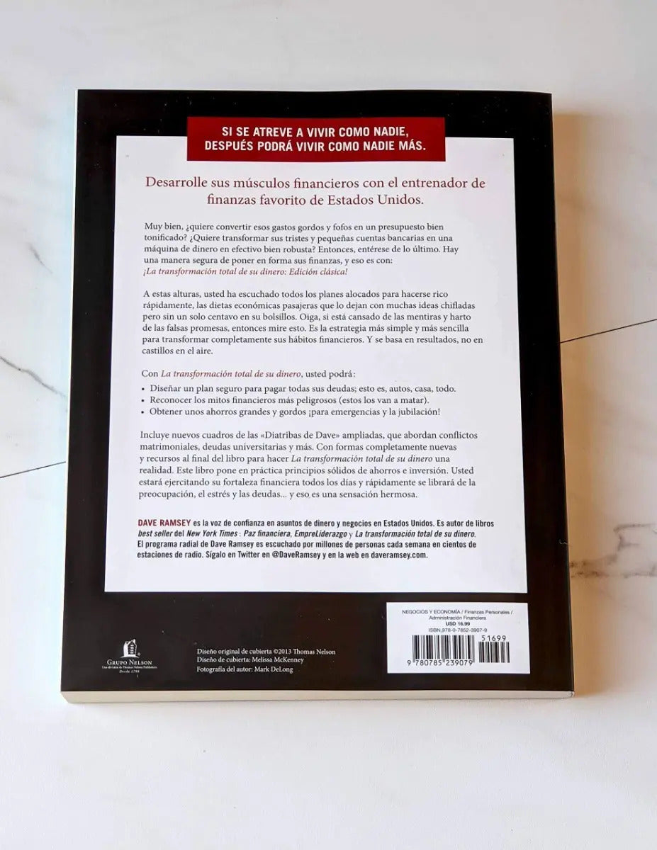 La Transformacion Total De Su Dinero De Dave Ramsey Editorial Grupo Nelson En Español