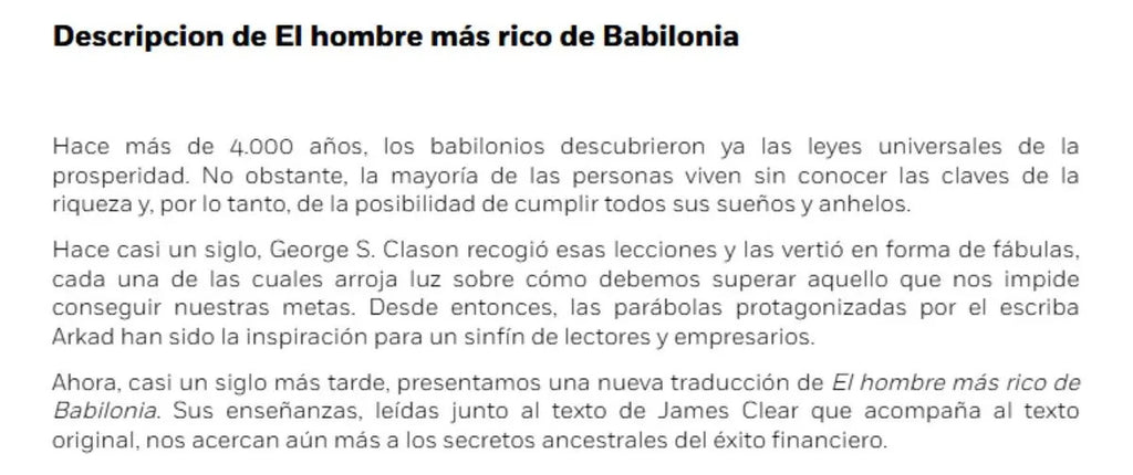 El Hombre Más Rico De Babilonia, De George S. Clason. Editorial Vergara, Tapa Blanda En Español, 2025