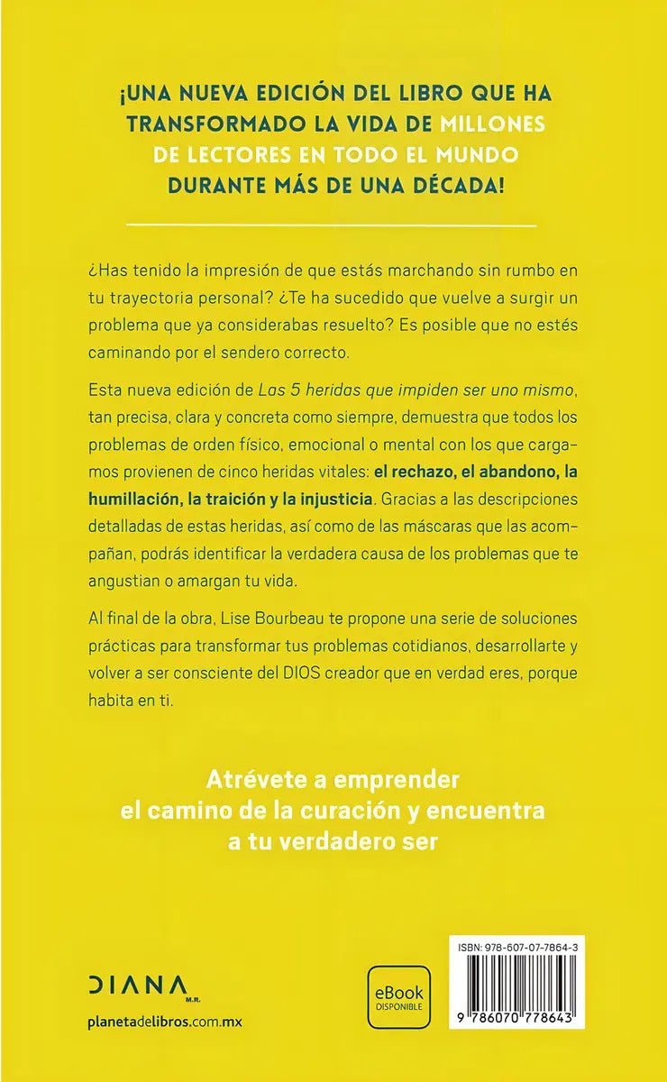 Las 5 Heridas Que Impiden Ser Uno Mismo Editorial Diana Tapa Blanda