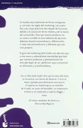 La Vaca Purpura - Seth Godin - Booket - Libro