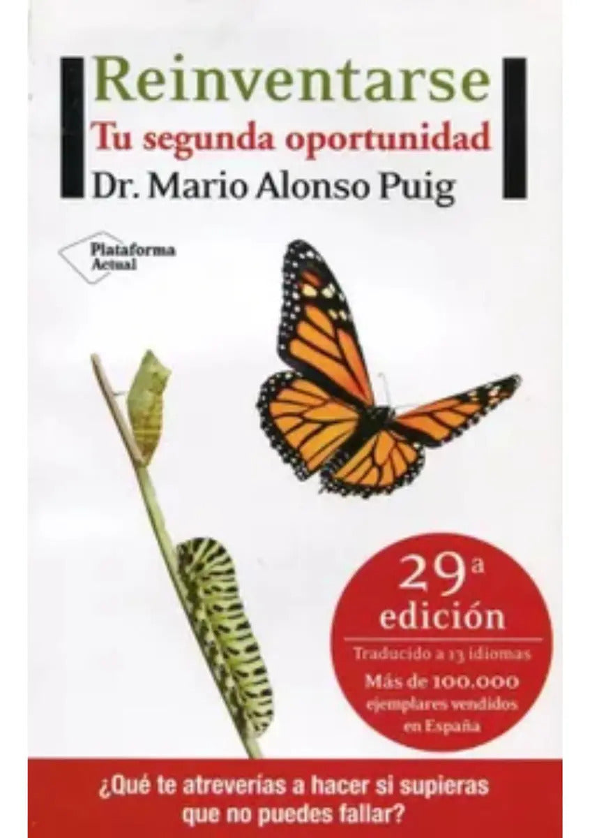 Reinventarse. Tu Segunda Oportunidad. Mario Alonso Puig. Editorial Plataforma, Tapa Blanda En Español