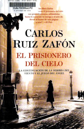 Prisionero del cielo - Carlos Ruiz Zafón